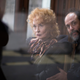 Actress Sandro Kopp and director Luca Guadagnino on the set of Suspiria.
